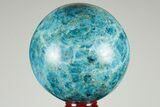 Bright Blue Apatite Sphere - Madagascar #191457-1